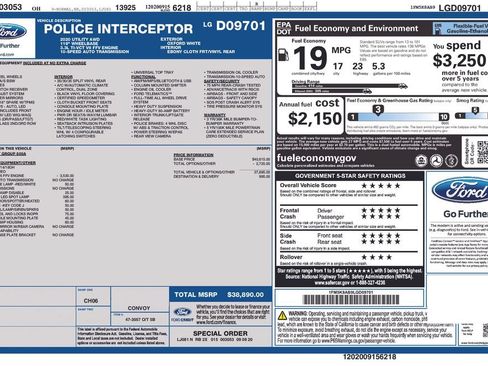 Used 2020 Ford Explorer 4WD Police Interceptor image 15