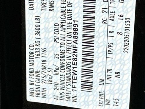 Used 2022 Ford F150 Tremor w/ Equipment Group 402A High image 33