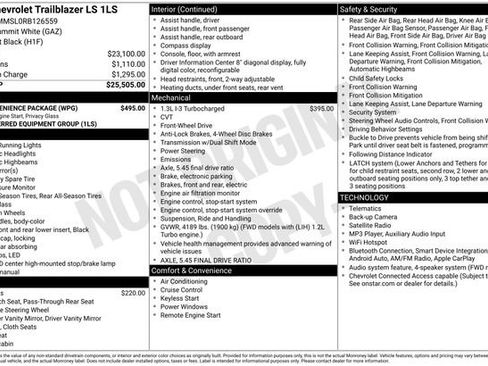 Certified 2024 Chevrolet TrailBlazer LS w/ LS Convenience Package FWD image 4