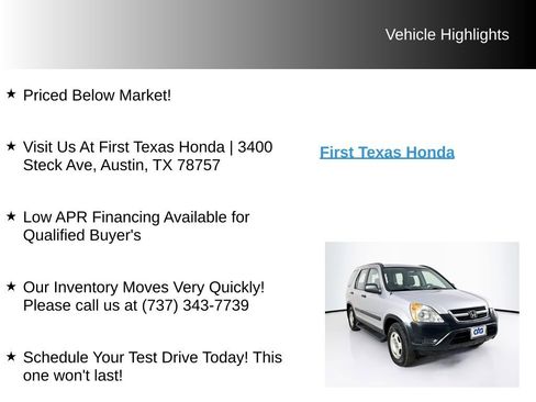 Used 2003 Honda CR-V LX image 9