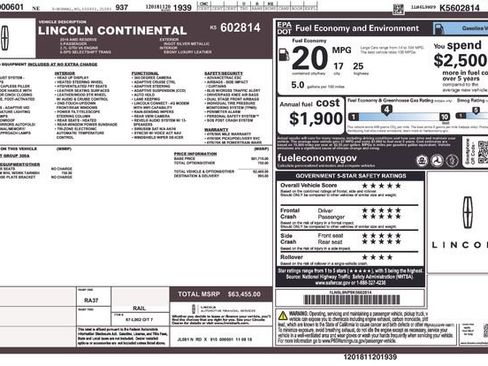 Used 2019 Lincoln Continental Reserve image 9