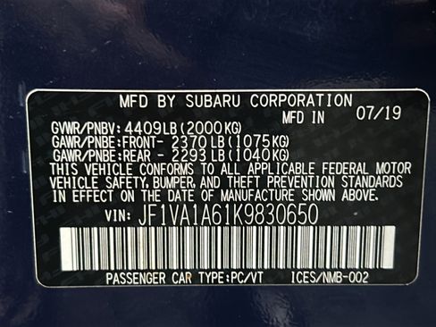 Used 2019 Subaru WRX image 39