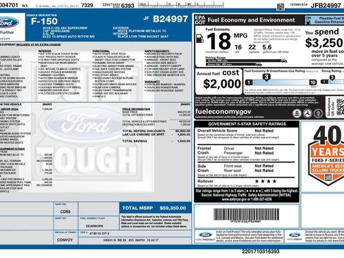 Used 2018 Ford F150 Lariat w/ Equipment Group 502A Luxury image 14