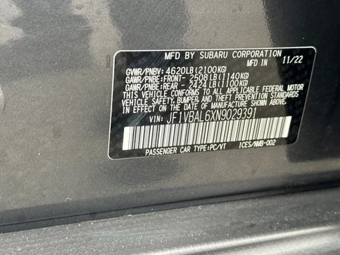 Used 2022 Subaru WRX Limited AWD/4WD image 34