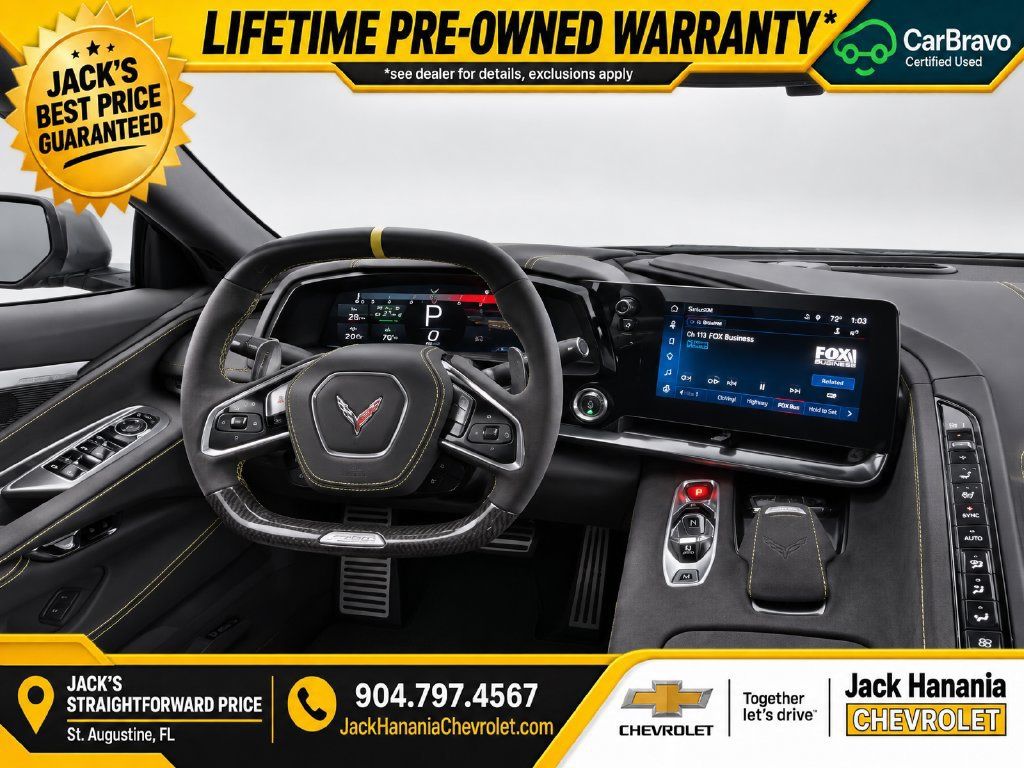 Used 2025 Chevrolet Corvette Z06 w/ Stealth Interior Trim Package RWD image 12
