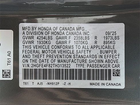 Certified 2026 Honda Civic Sport Touring image 33