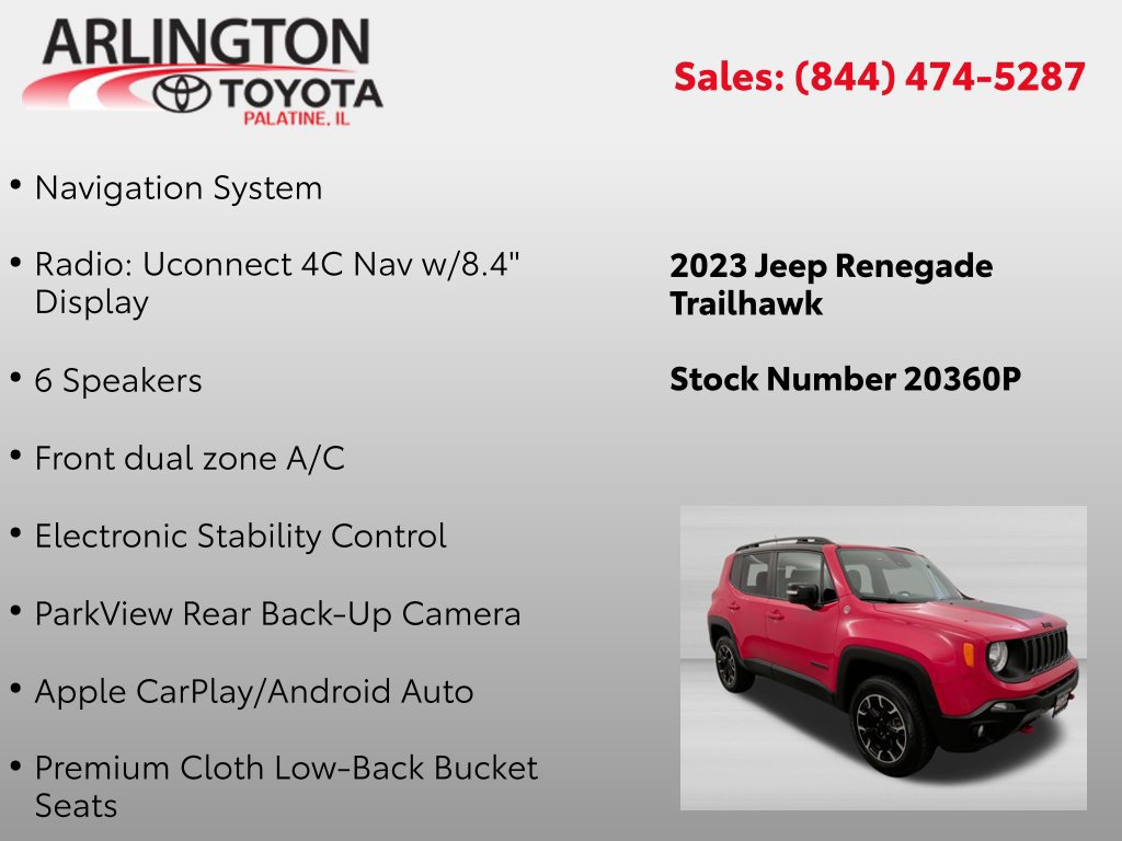 Used 2023 Jeep Renegade Trailhawk AWD/4WD image 2