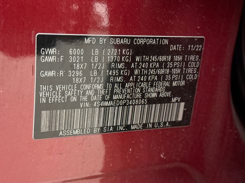 Used 2023 Subaru Ascent Premium w/ Convenience Package AWD/4WD image 13