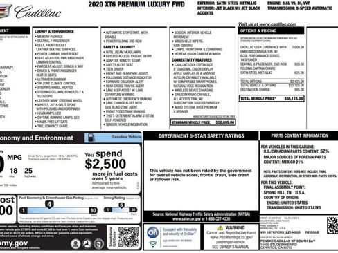 Used 2020 Cadillac XT6 Premium Luxury image 16