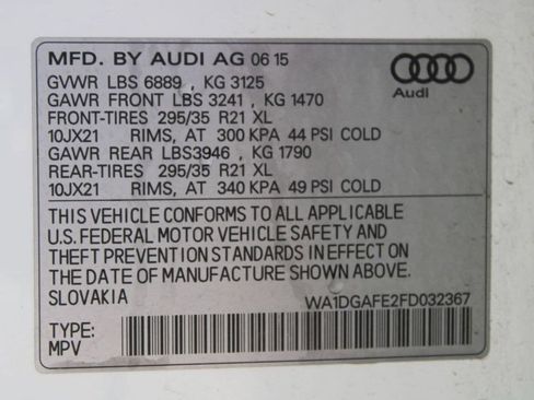 Used 2015 Audi Q7 3.0T S line Prestige w/ 21" S Line Plus Package AWD/4WD image 44