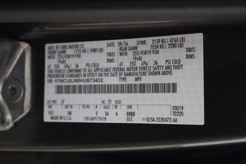 Used 2017 Ford Escape Titanium w/ Equipment Group 301A FWD image 41