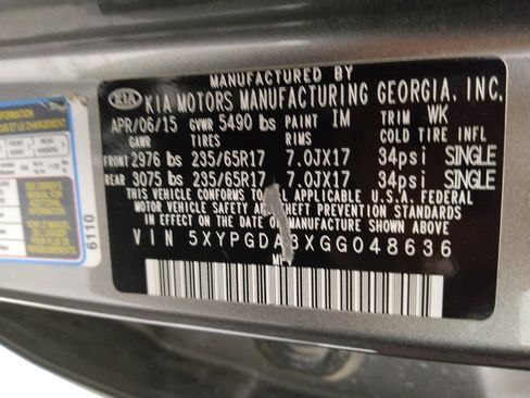 Used 2016 Kia Sorento AWD w/ LX Convenience Package image 33