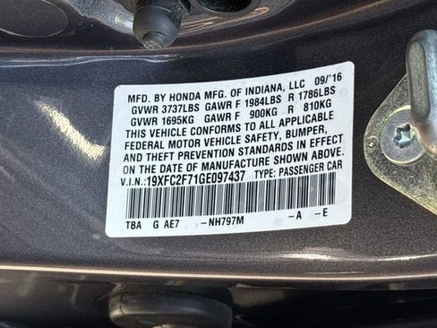 Used 2016 Honda Civic EX image 33