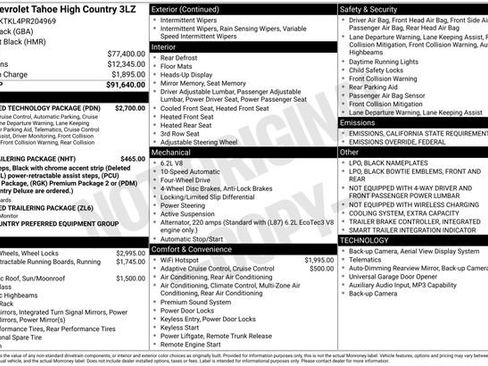 Used 2023 Chevrolet Tahoe High Country w/ Advanced Technology Package image 52