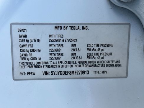 Used 2021 Tesla Model Y Performance image 47