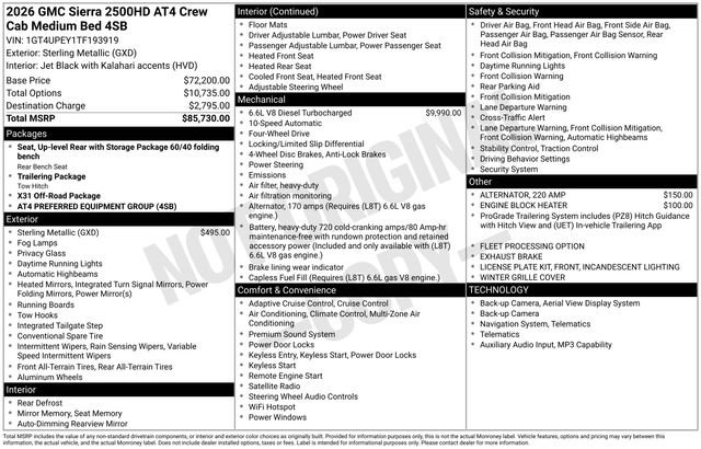 Used 2026 GMC Sierra 2500 AT4 AWD/4WD image 47