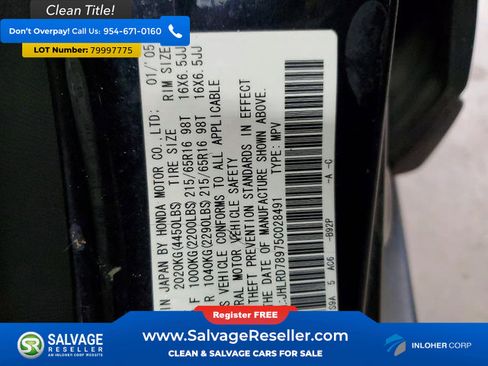 Used 2005 Honda CR-V SE image 17