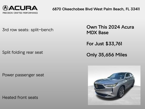 Certified 2024 Acura MDX w/ Technology Package FWD image 20