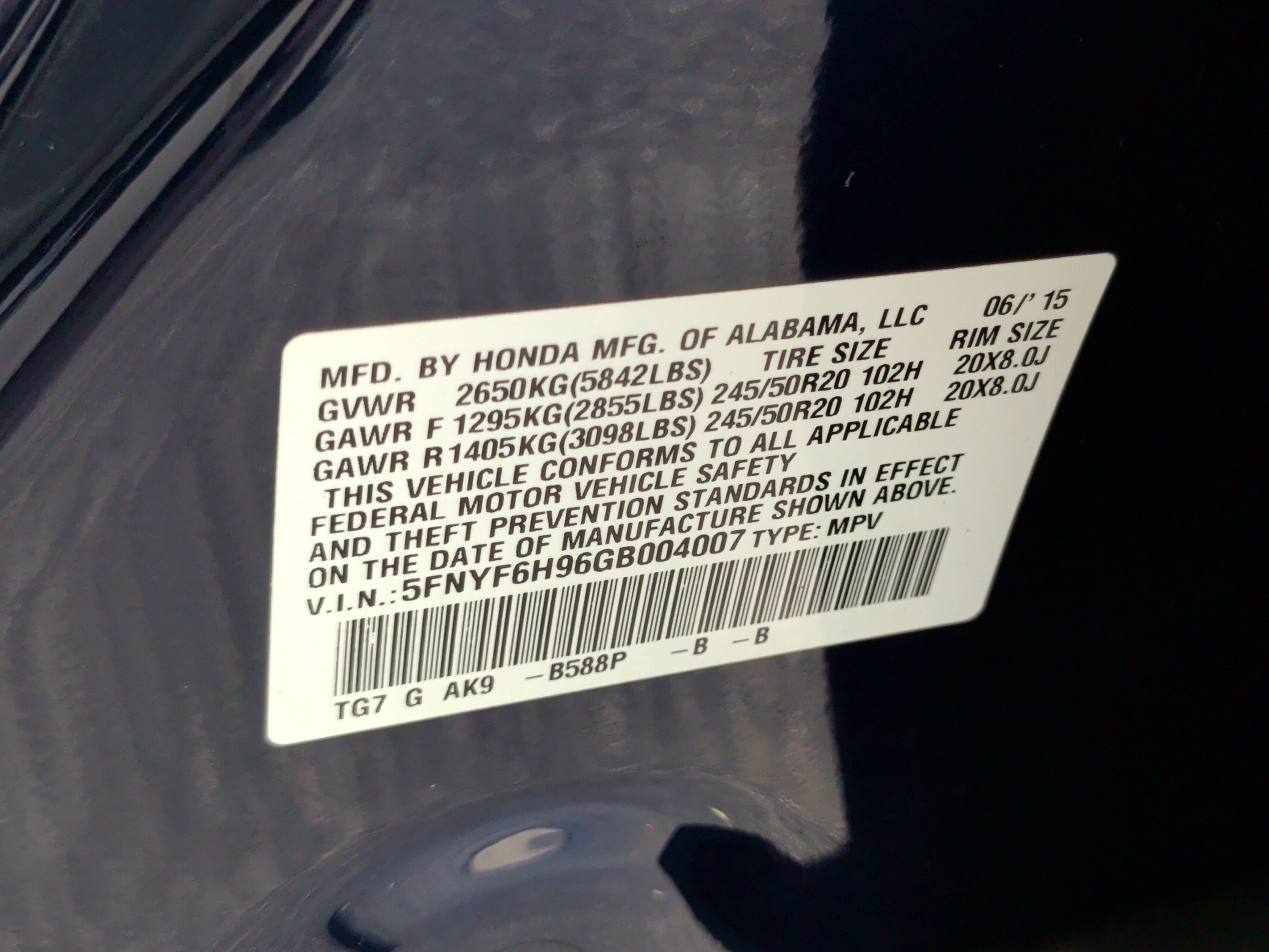 Used 2016 Honda Pilot Touring image 42