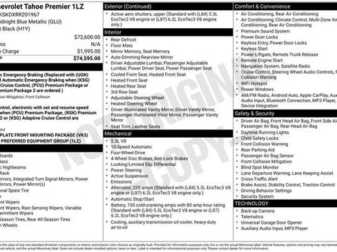 Used 2024 Chevrolet Tahoe Premier image 11