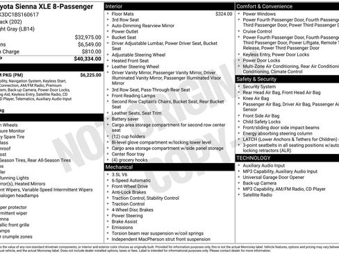 Used 2011 Toyota Sienna XLE w/ Premium Pkg FWD image 12