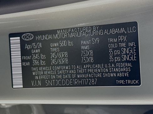 Used 2024 Hyundai Santa Cruz SEL w/ Activity Package image 32