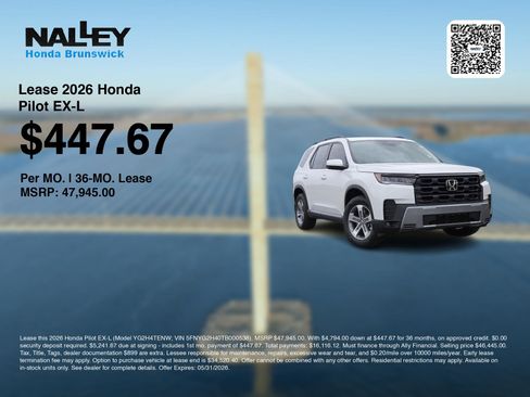 New 2026 Honda Pilot EX-L image 3