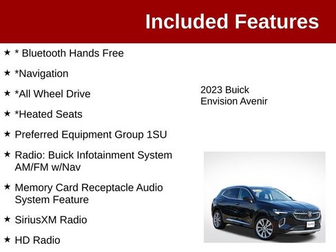 Used 2023 Buick Envision Avenir AWD/4WD image 3