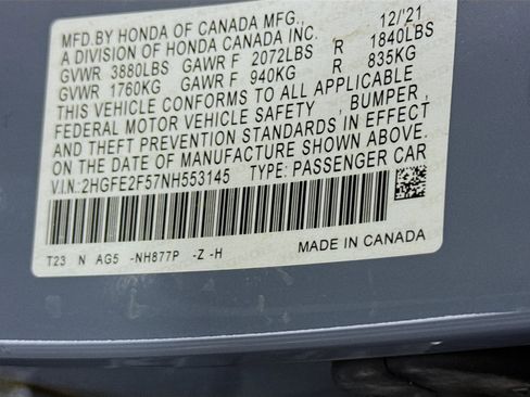 Used 2022 Honda Civic Sport image 40