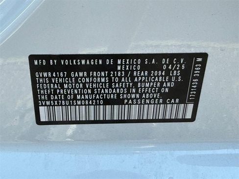 New 2025 Volkswagen Jetta S image 16