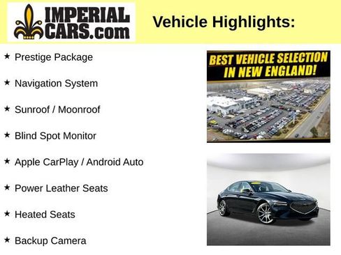 Used 2022 Genesis G70 2.0T w/ Prestige Package RWD image 8