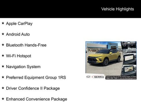 Used 2023 Chevrolet Blazer RS w/ Driver Confidence II Package FWD image 4