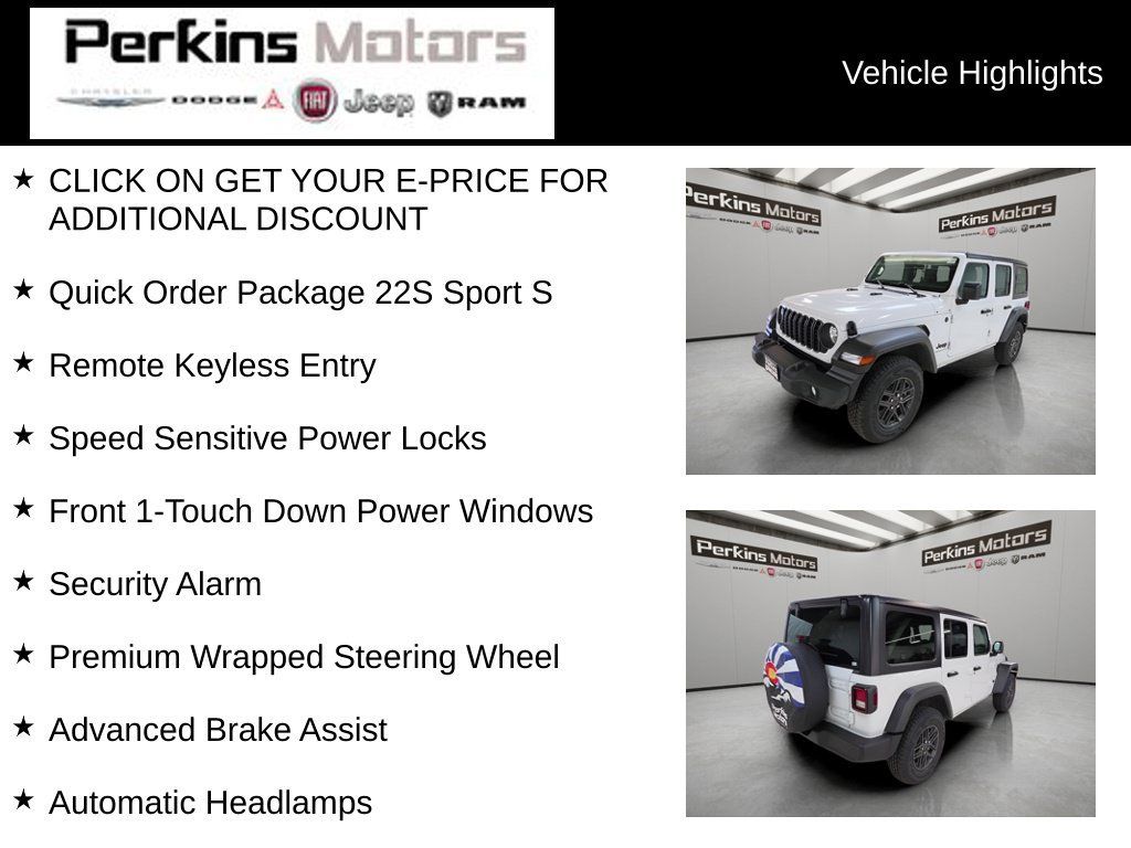 Used 2024 Jeep Wrangler Unlimited Sport AWD/4WD image 7