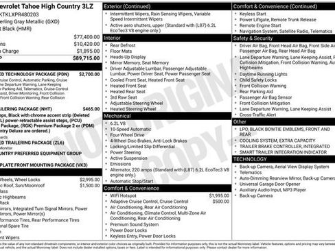 Used 2023 Chevrolet Tahoe High Country w/ Advanced Technology Package image 15