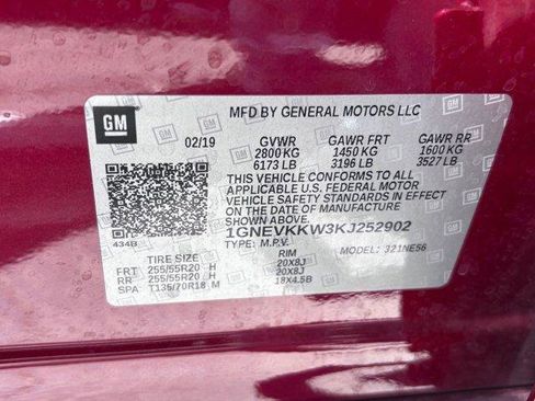 Used 2019 Chevrolet Traverse Premier w/ LPO, Floor Liner Package AWD/4WD image 10