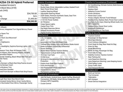 Certified 2026 MAZDA CX-50 2.5 Hybrid w/ Preferred Pkg AWD/4WD image 41