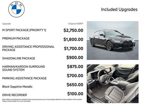 Certified 2024 BMW 430i Gran Coupe xDrive w/ M Sport Package (Priority 1) image 3