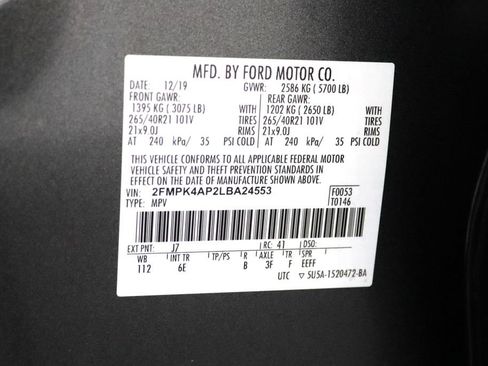 Used 2020 Ford Edge ST w/ Equipment Group 401A AWD/4WD image 31