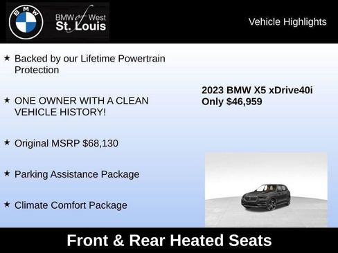 Used 2023 BMW X5 xDrive40i w/ Climate Comfort Package image 38