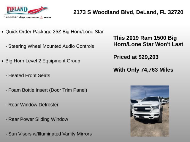 Used 2019 RAM 1500 Big Horn AWD/4WD image 8