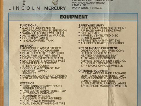 Used 2005 Ford Thunderbird image 97