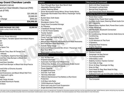 Used 2015 Jeep Grand Cherokee Laredo w/ Quick Order Package 23E image 8