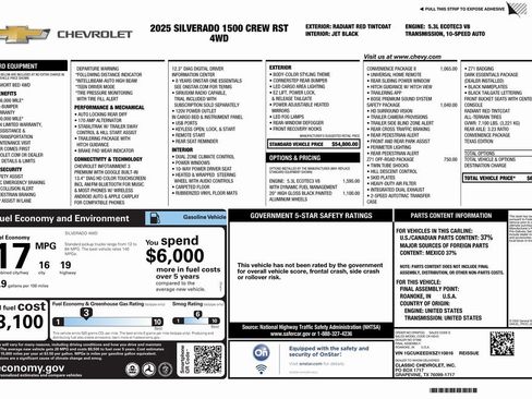 Used 2025 Chevrolet Silverado 1500 RST w/ Convenience Package II image 4