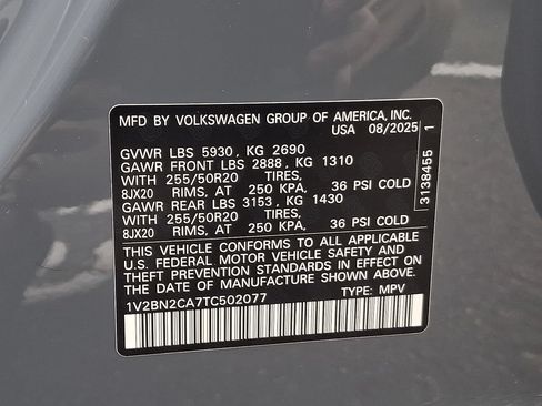 Certified 2026 Volkswagen Atlas SEL AWD/4WD image 26