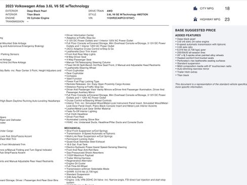 Used 2023 Volkswagen Atlas SE image 4