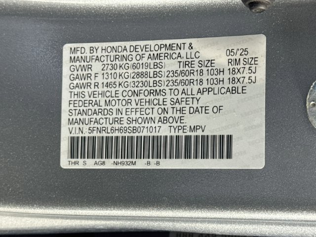 Used 2025 Honda Odyssey EX-L image 33