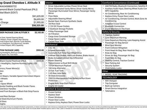 New 2025 Jeep Grand Cherokee L Altitude image 32