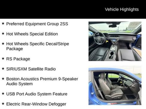 Used 2013 Chevrolet Camaro SS w/ Hot Wheels Special Edition RWD image 12