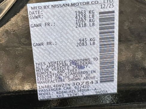 Used 2026 Nissan Altima 2.5 SV FWD image 21