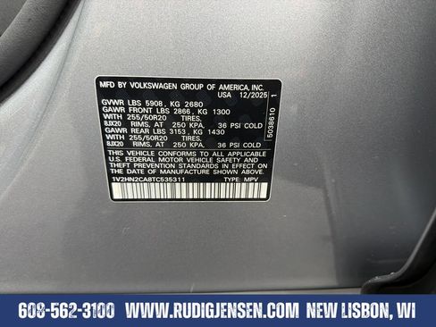 Used 2026 Volkswagen Atlas SE AWD/4WD image 32